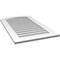 Ekena Millwork Arch Top Surface Mount PVC Gable Vent: Functional, w/ 3-1/2"W x 1"P Standard Frame, 24"W x 42"H GVPAR24X4201SF - alternate 4